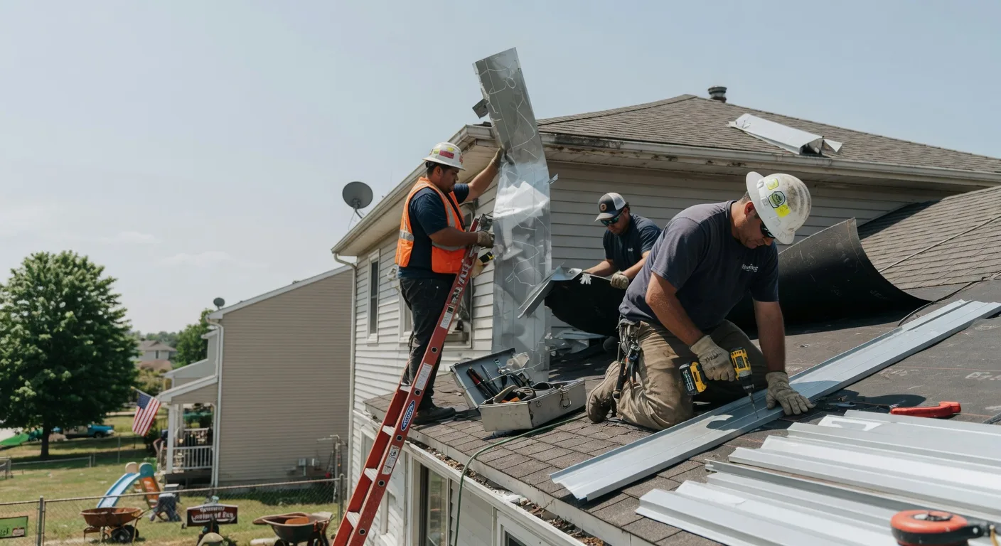 Storm Damage Metal Roof Repair in Misenheimer, NC